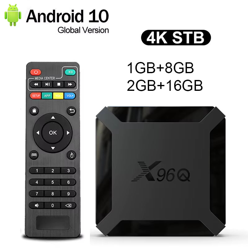 Hot Q Android 10.0 Fast Smart TV BOX 2GB 16GB Allwinner H313 Quad Core 4K VS  Mini Set Top Box Fast Shipping