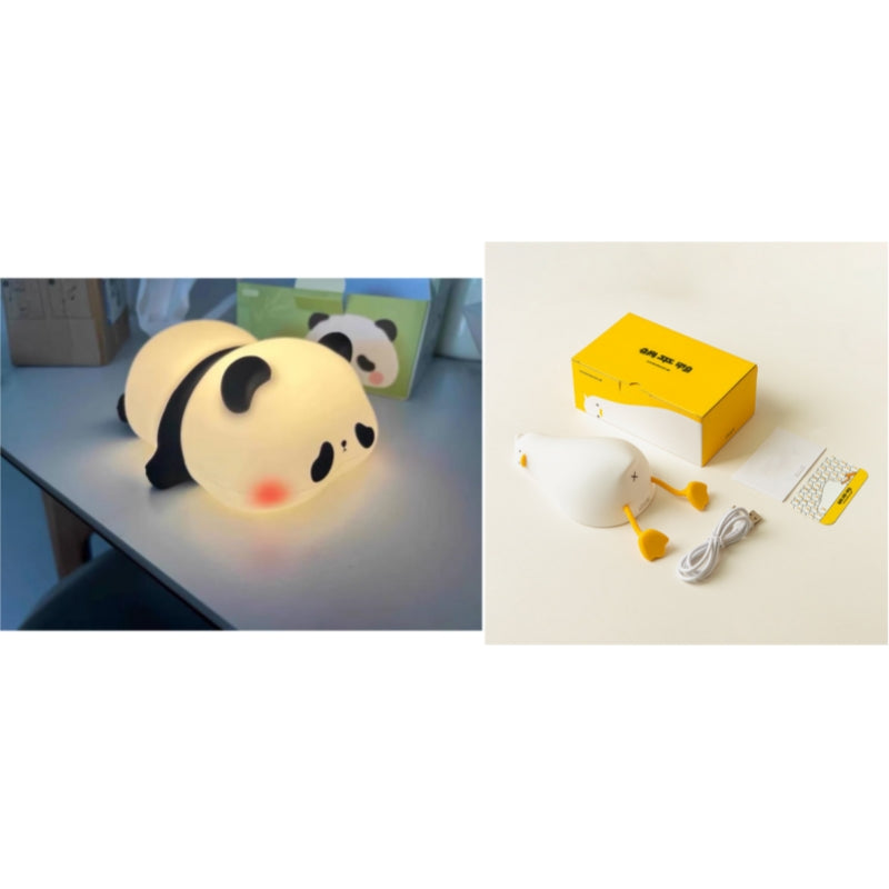 Cute Silicone Night Lights Sheep Cartoon Bedroom Lamp for Children'S Room Decor Rechargeable Timing Dimming Sleep Night Light