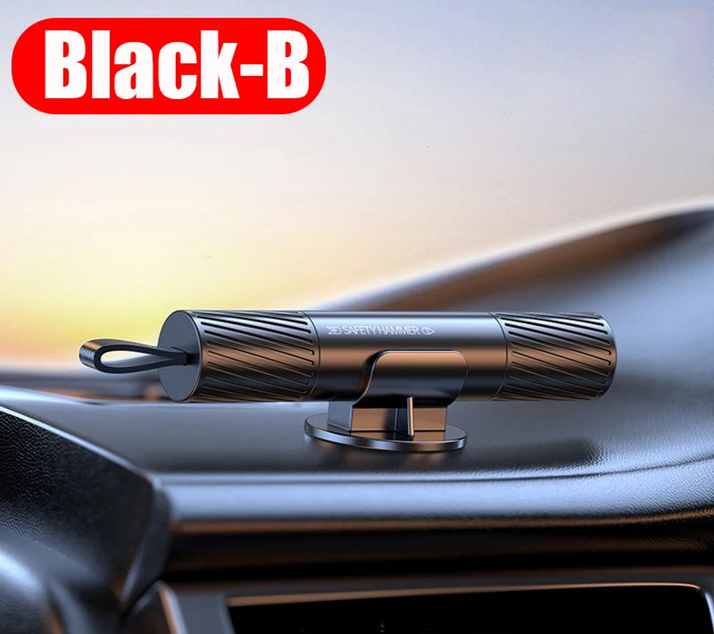 2 in 1 Car Safety Hammer Emergency Glass Breaker Cut the Seat Belt High Hardness Tungsten Steel Rescue Tool Auto Accessories
