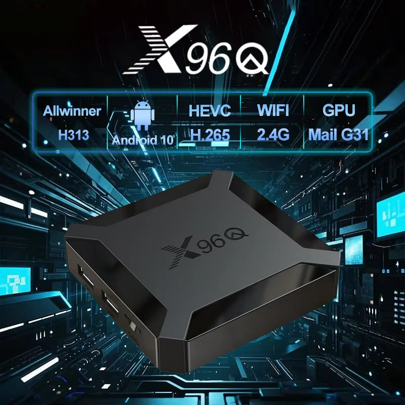 Hot Q Android 10.0 Fast Smart TV BOX 2GB 16GB Allwinner H313 Quad Core 4K VS  Mini Set Top Box Fast Shipping
