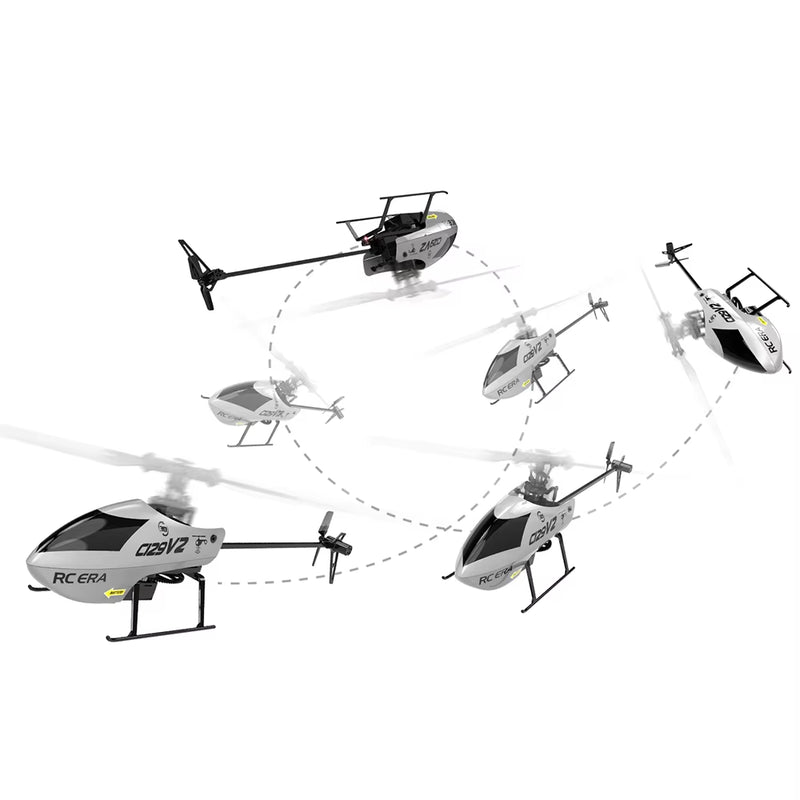 C129V2 RTF RC Helicopter 2.4Ghz 6-Axis Gyroscope One Click 3D Flip Remote Control Aircraft Hobby Toys