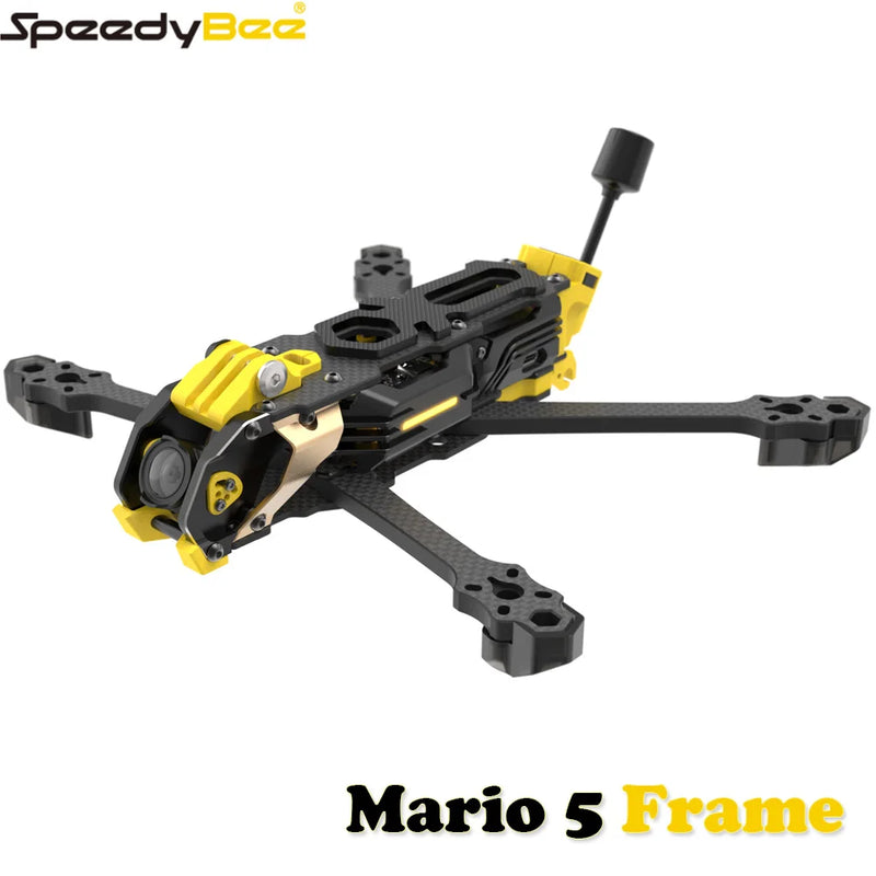 Speedybee Mario 5 Frame 5 Inch DC / XH Version with Carbon Fiber Plate FPV Freestyle RC Racing Drone for O3 / O4 PRO