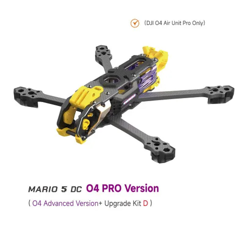 Speedybee Mario 5 Frame 5 Inch DC / XH Version with Carbon Fiber Plate FPV Freestyle RC Racing Drone for O3 / O4 PRO