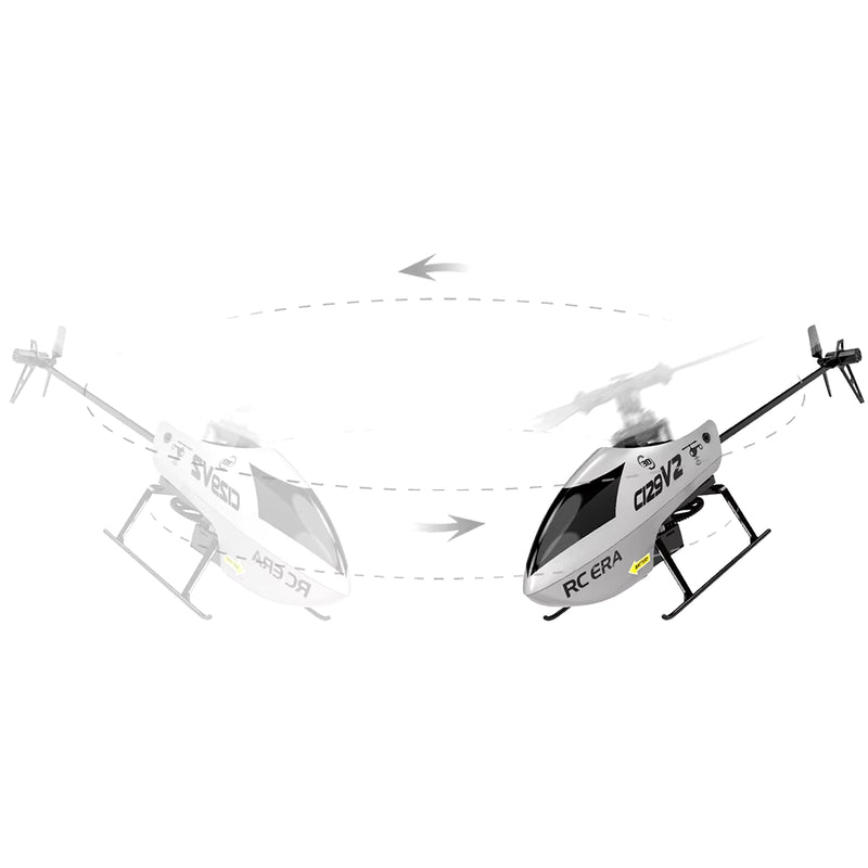 C129V2 RTF RC Helicopter 2.4Ghz 6-Axis Gyroscope One Click 3D Flip Remote Control Aircraft Hobby Toys