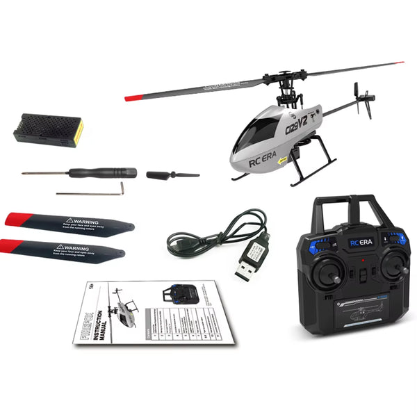 C129V2 RTF RC Helicopter 2.4Ghz 6-Axis Gyroscope One Click 3D Flip Remote Control Aircraft Hobby Toys