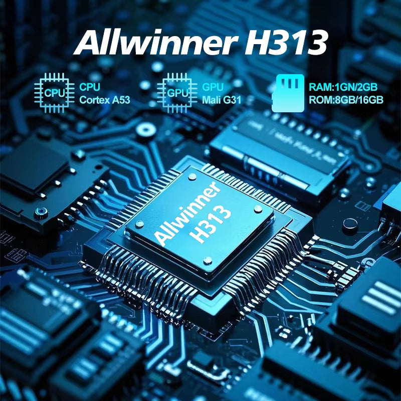 Hot Q Android 10.0 Fast Smart TV BOX 2GB 16GB Allwinner H313 Quad Core 4K VS  Mini Set Top Box Fast Shipping