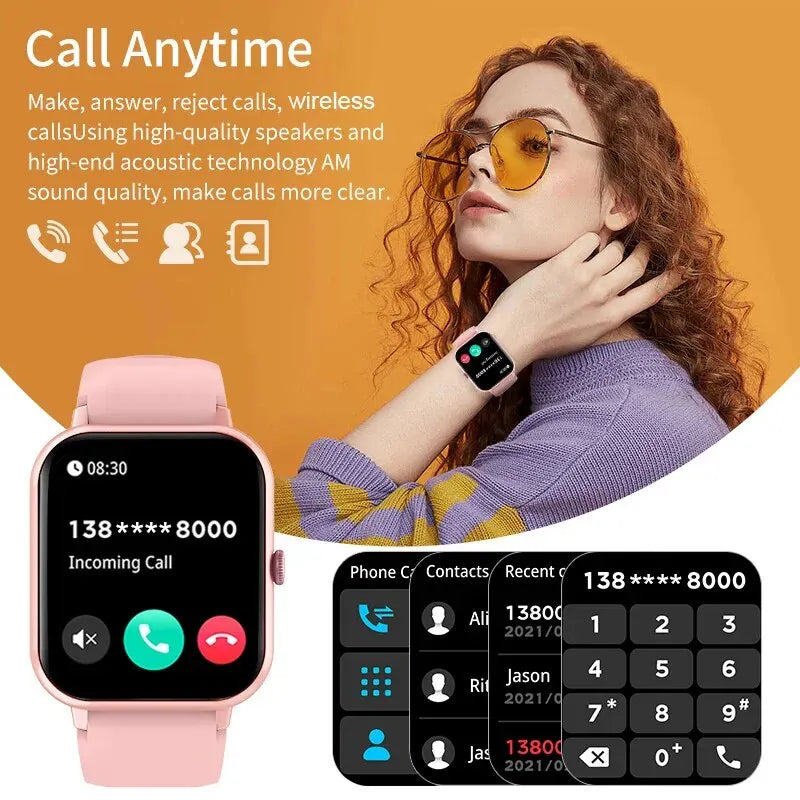 2024 Bluetooth Calling Smart Watch for Men Women Full Touch Screen Sports Fitness Watch Man Smart Watches Women Smartwatch