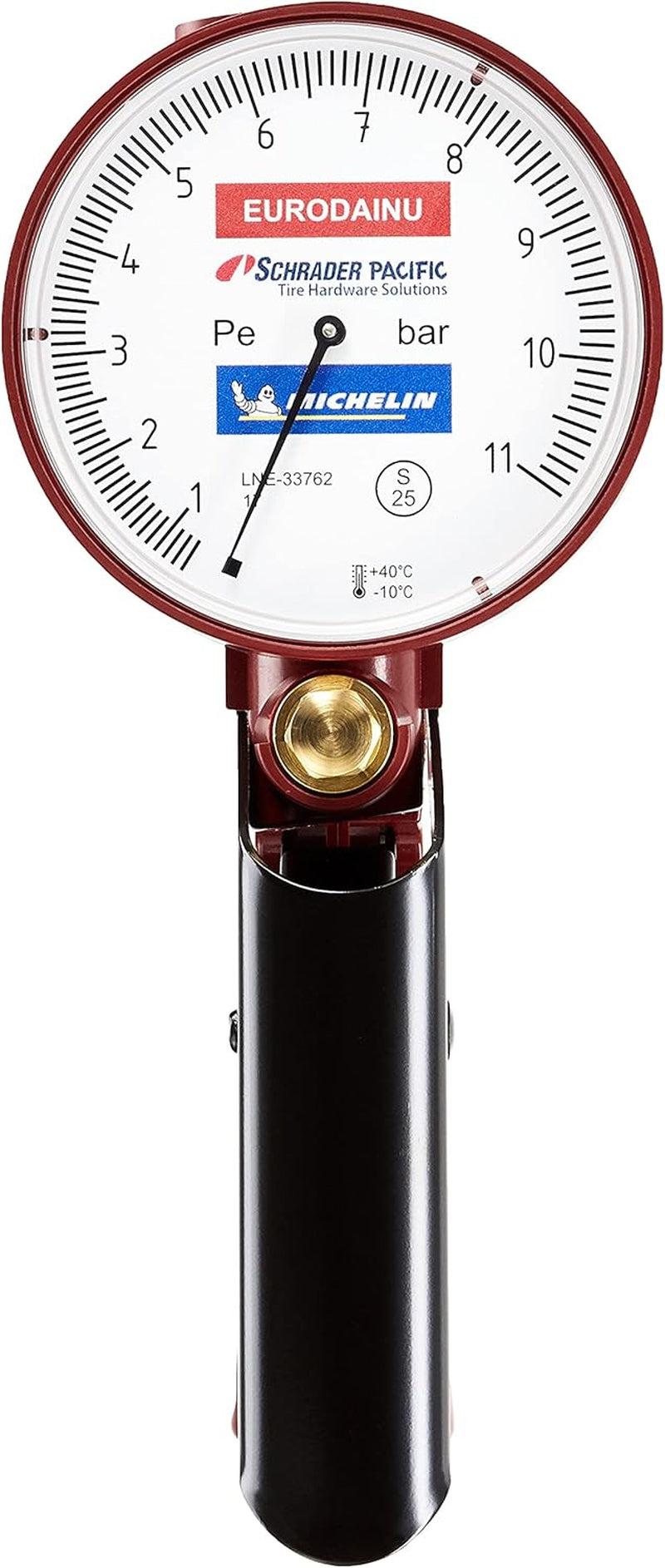 , Professioneller Reifendruckmesser, Genehmigt Von Michelin, 0,7-11 BAR, Manometer, Schlauch Mit Einem Durchmesser Von 80 Mm Und Einer Länge Von 1,5 M