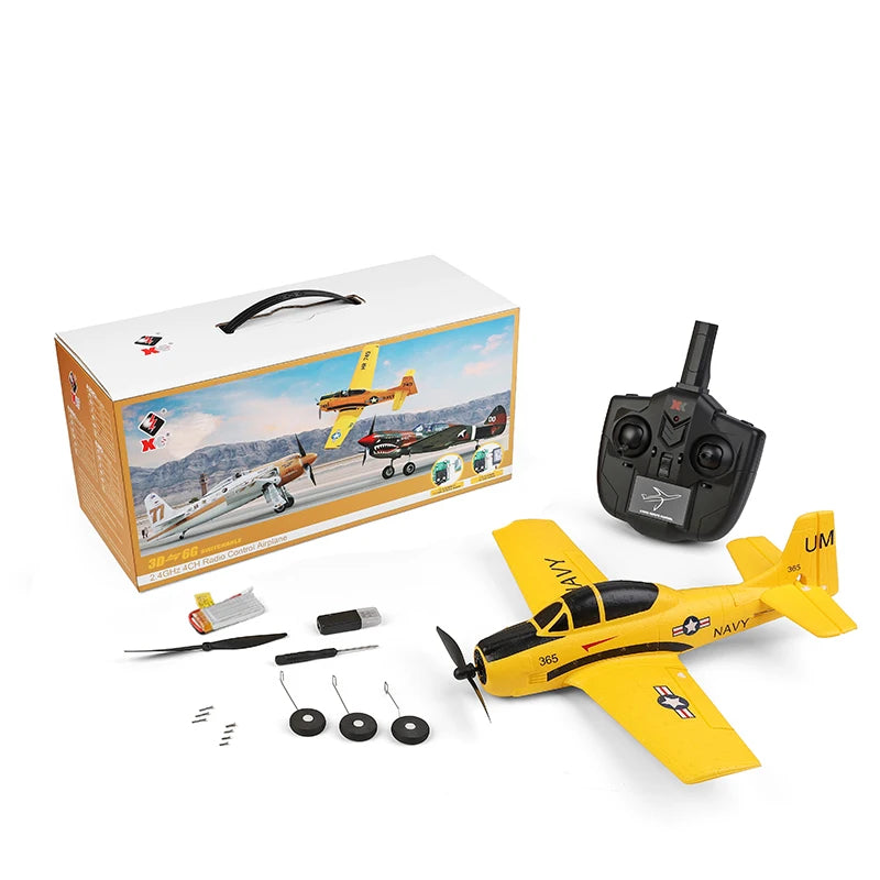 A220 A210 A260 2.4G 4Ch 6G/3D Stunt Plane Six Axis RC Fighter RC Airplane Electric Glider Unmanned Aircraft Outdoor Toy