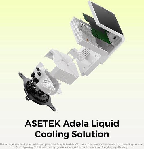 TRYX SE 360 ARGB 360mm AIO 3D Cooler Asetek Adela (White) L-P360L-AM3M-G0W - Image 4