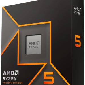 AMD Ryzen 5 9600X Processor (Zen 5) 6-Core 3.9GHz AM5 65W CPU 100-100001405WOF