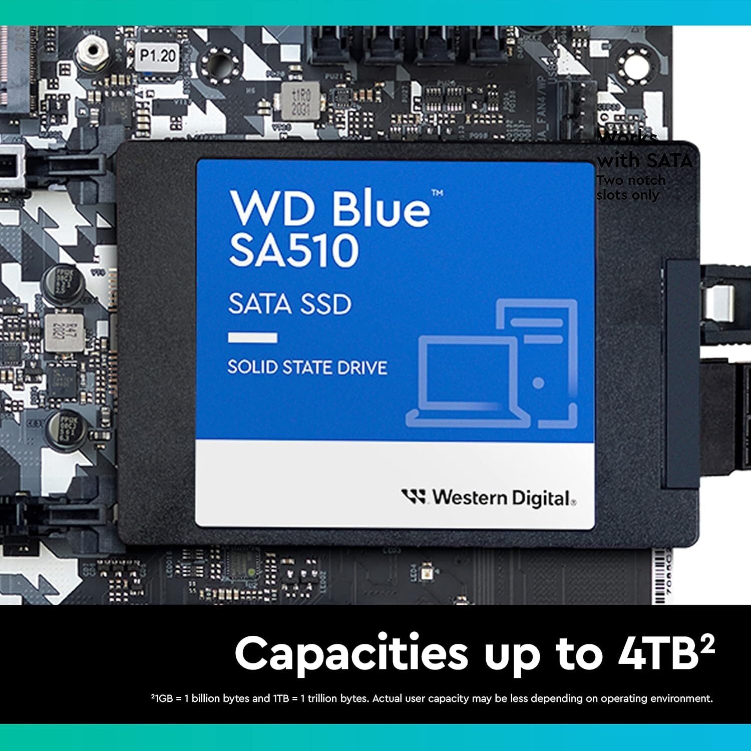 Western Digital 1TB WD Blue SA510 SATA Internal Solid State Drive SSD - Image 4