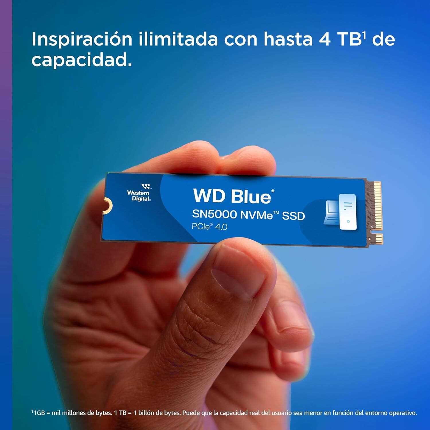 WD 4TB Blue SN5000 NVMe Internal Solid State Drive SSD WDS400T4B0E - Image 4